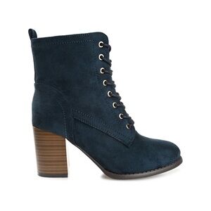 Journee Collection Navy Heeled Boots